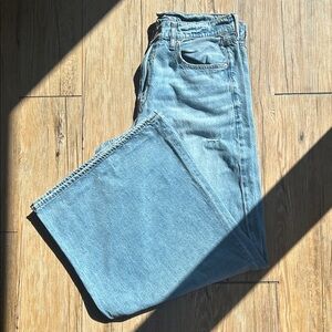 American Eagle Outfitters Light Blue Wide Leg Jeans